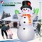 10 FT Christmas Inflatables Snowman Wear Magic Hat, Blow Up Outdoor Decorations Built-in Bright LED Light, Giant Snow Man Yard Decor for Festive Holiday Garden Patio Lawn Mall Display Hall Xmas Party